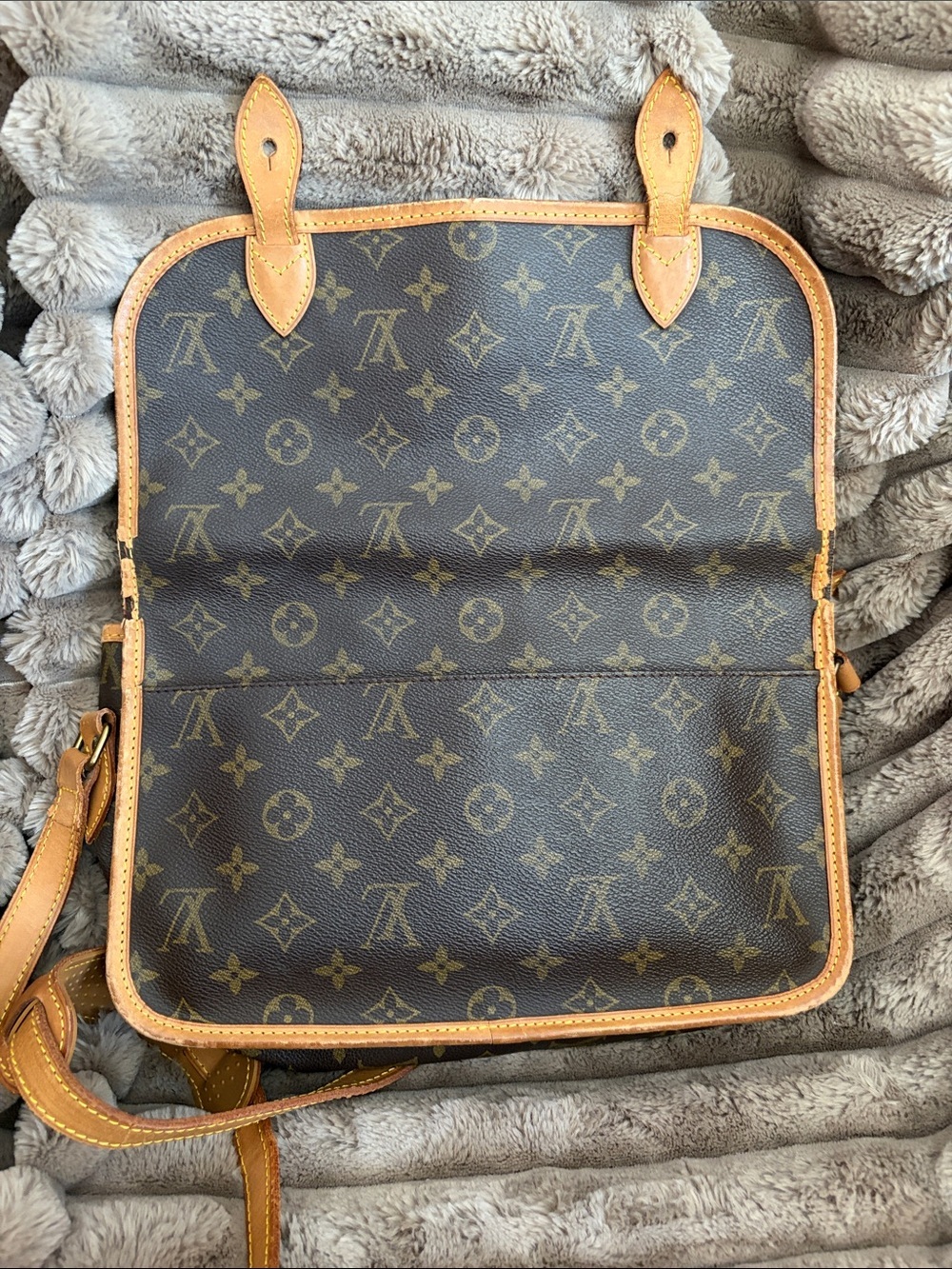 Louis Vuitton Monogram Canvas Crossbody Bag - Brown/ Tan - Picture 9 of 15